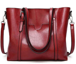 BAISHILIN Women’s Vintage Style Soft Leather Work Tote Large Shoulder Bag