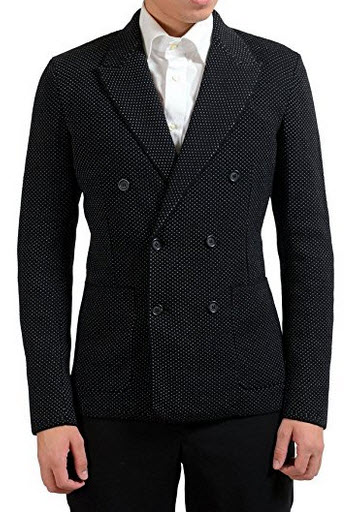 Dolce & Gabbana Men’s Silk Wool Double Breasted Blazer Sport Coat.