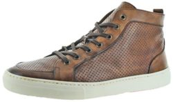 Donald J Pliner Tyrus Men’s Perforated Leather Hightop Sneakers Shoes