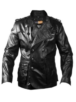 FactoryExtreme Slick Strut Mens Black or Dark Brown Leather Jacket