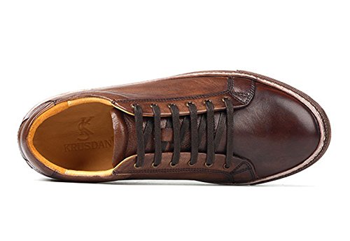 ICEGREY Men’s Leather Sneaker Round Toe Casual Shoes