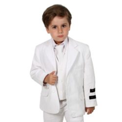 Johnnie Lene Boys Cotton/linen Blend Suit From Baby to Teen