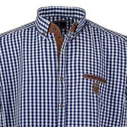 Lavecchia Men’s Checkered Classic Short Sleeve Casual Shirt