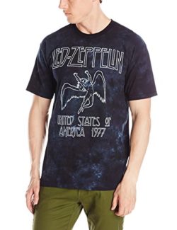 Liquid Blue Men’s Led Zeppelin USA Tour ’77 T-Shirt