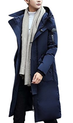 Men’s Fashion Winter Thicken Down Jacket Outwear Long Trench Coat with Hoodie
by AACFCHAIN