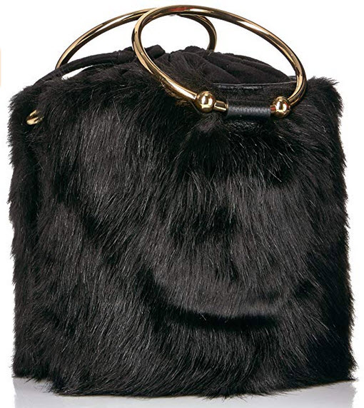 MILLY Faux Fur Drawstring Bucket | FashionMeThat