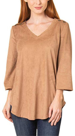 Simply Noelle Wild Instincts All Suede Top