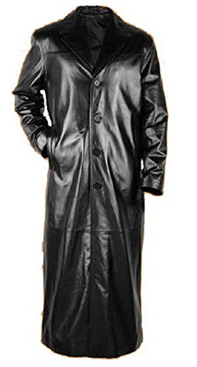 SouthBeachLeather MATRIX LEATHER Trench LONG COAT.