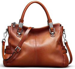 S-ZONE Women’s Vintage Genuine Leather Handbag Shoulder Bag Satchel Tote Bag Purse Crossbo ...