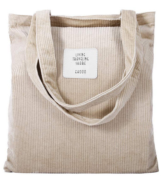 TENXITER Womens Corduroy Tote Handbags Casual Lightweight Corduroy Shoulder Bag Purse Essential  ...