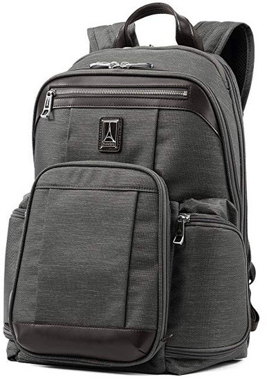 Travelpro Luggage Platinum Elite 17.5″ Business Computer Backpack vintage grey