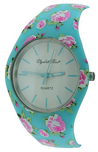 Turquoise Floral Vintage Design Ladies Quartz Watch (01/a)