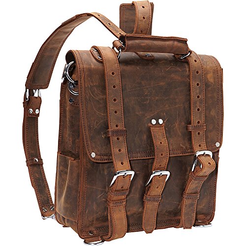 Vagabond Traveler Tall Leather Backpack Brief